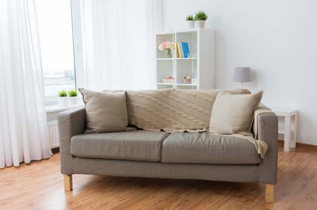 Sofa with cushions